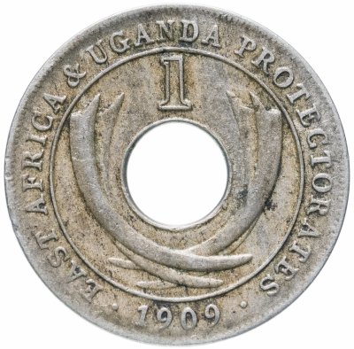 купить Британская Восточная Африка и Уганда 1 цент (cent) 1909