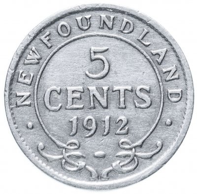 купить Ньюфаундленд 5 центов (cents) 1912
