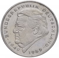 Купить Германия 2 марки 1993 (G) "40 лет ФРГ"