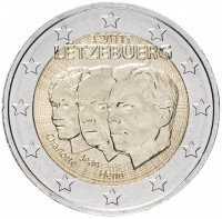 купить Люксембург 2 евро 2011 "50 лет награждения Великого герцога Люксембурга Жана титулом "lieutenant-représentant""