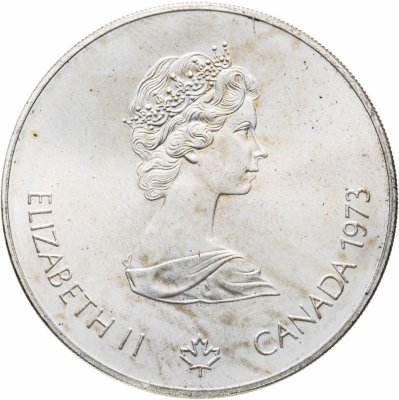 купить Канада 5 долларов (dollars) 1973 "XXI летние Олимпийские Игры, Монреаль 1976 - Яхтинг в Кингстоне"