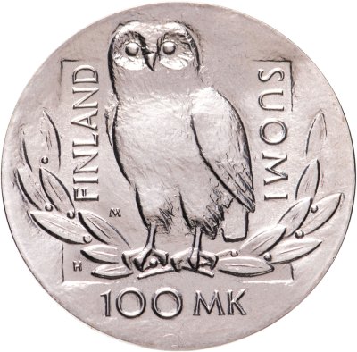 купить Финляндия 100 марок (markkaa) 1990 "350 лет Хельсинкскому университету"