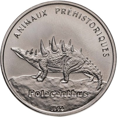 купить Конго 100 франков 1994 "Доисторические животные - Полакант"