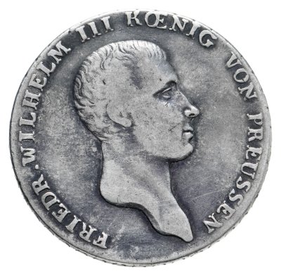 купить Германия, Пруссия 1 рейхсталер 1814, знак монетного двора "A" - Берлин