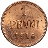 Купить 1 пенни (penni) 1916