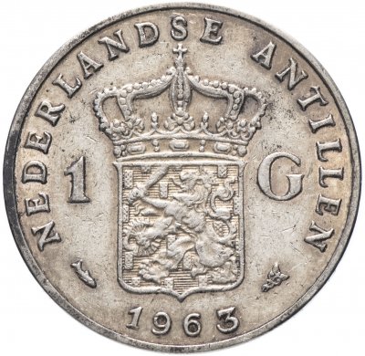 купить Нидерланды 1 гульден (gulden) 1963
