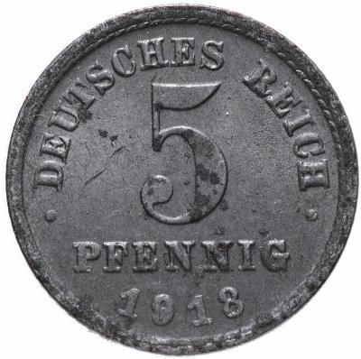 купить Германия (Веймарская республика) 5 пфеннигов 1918