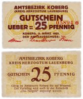 Купить Германия (Шлезвиг-Гольштейн: Коберг) 25 пфеннигов 1921