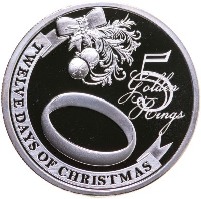 купить Ниуэ 2 доллара 2009 "Двенадцать дней Рождества - Золотые кольца, 5"