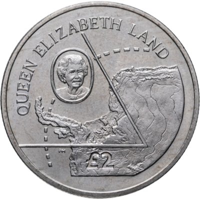 купить Британские антарктические территории 2 фунта (pounds) 2013 Остров Елизаветы II