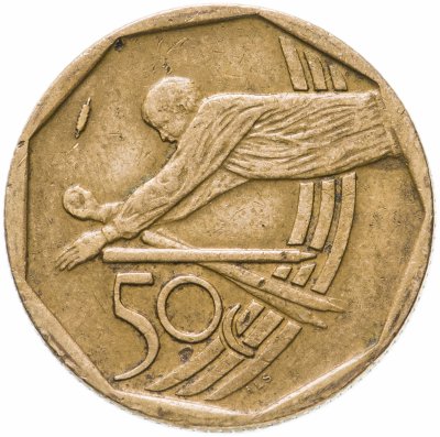 купить ЮАР 50 центов (cents) 2003 "Чемпионат мира по крикету в Южной Африке 2003"