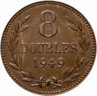 купить Гернси 8 дублей (doubles) 1949