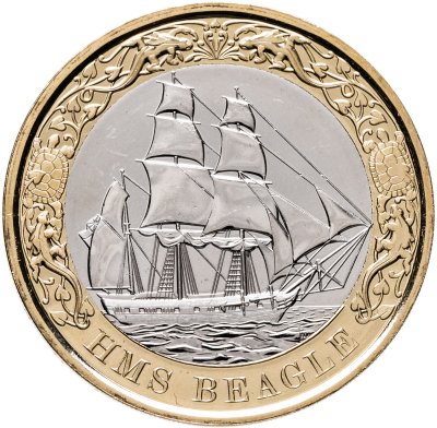 купить Великобритания 2 фунта 2026 «Парусник HMS BEAGLE»