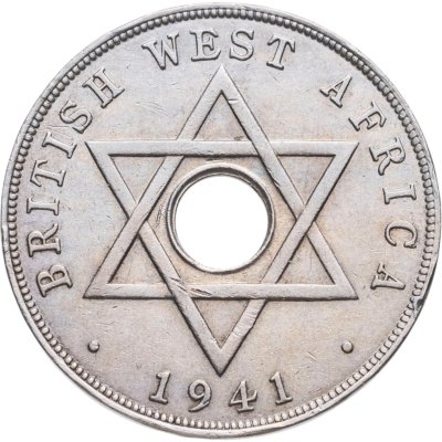купить Британская Западная Африка 1 пенни (penny) 1941
