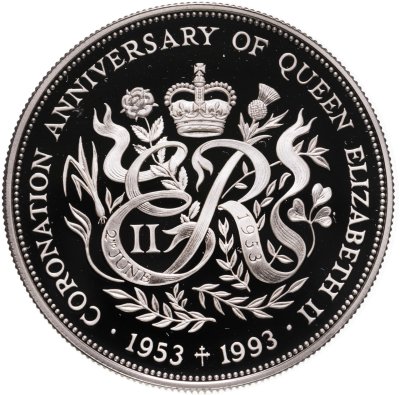 купить Гернси 2 фунта (pounds) 1993 "40 лет коронации Елизаветы II"