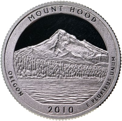 купить США 1/4 доллара (25 центов, квотер) 2010 S — "Национальный лес Маунт Худ" (5-й парк)