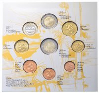 купить Финляндия полный годовой набор евро для обращения 2009 (9 штук, UNC, включая юбилейные 2 евро) Rahasarja II, в буклете