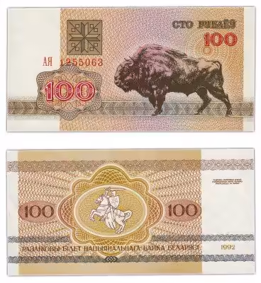 купить Беларусь 100 рублей 1992 (Pick 8)