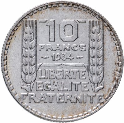 купить Франция 10 франков (francs) 1934