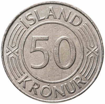 купить Исландия 50 крон (kronur) 1975