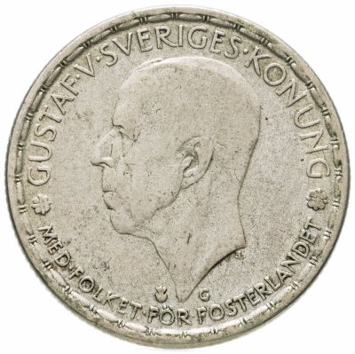 купить Швеция 1 крона (crown) 1942 Без надписи на реверсе