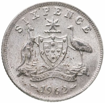 купить Австралия 6 пенсов (pence) 1962