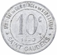 купить Франция (Сен-Годенс) нотгельд 10 сантимов 1920