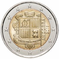 Купить Андорра 2 евро (euro) 2019