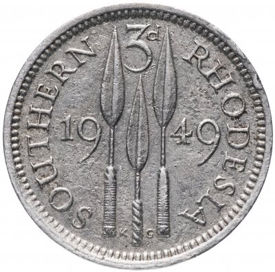 купить Южная Родезия 3 пенса 1949