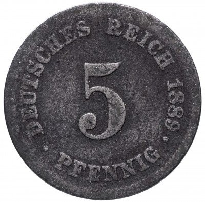 купить Германия 5 рейх пфеннигов 1898 "F"