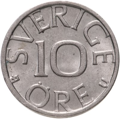 купить Швеция 10 эре (ore) 1980