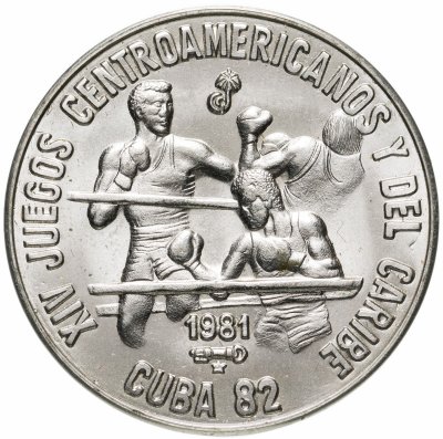 купить Куба 1 песо (peso) 1981 XIV игры Центральной Америки и Карибского бассейна - Бокс
