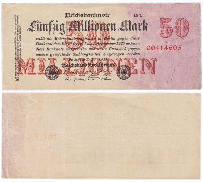 купить Германия 50000000 марок 1923 (Pick 98b(2)