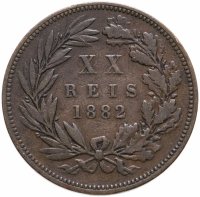 купить Португалия 20 рейс (reis) 1882