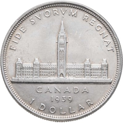 купить Канада 1 доллар (dollar) 1939 "Королевский визит в Оттаву"