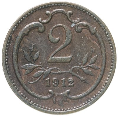 купить Австрия 2 геллера (heller) 1914