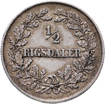 купить Дания 1/2 ригсдалера (rigsdaler) 1855