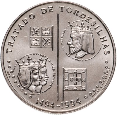 купить Португалия 200 эскудо (escudos) 1994 500 лет с момента заключения Тордесильясского договора
