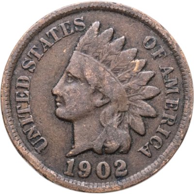 купить США 1 цент (cent) 1902 Indian Head Cent