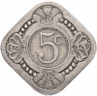 Купить Нидерланды 5 центов (cents) 1913