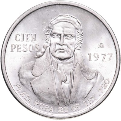 купить Мексика 100 песо 1977