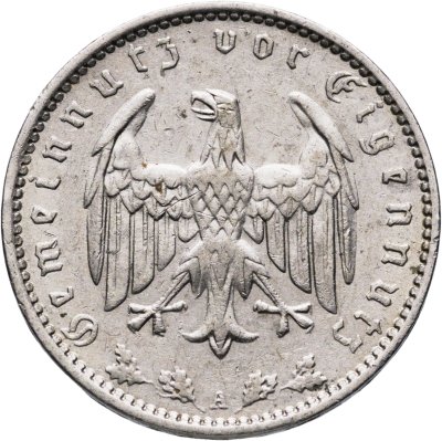 купить Германия, Третий рейх 1 рейхсмарка (reichsmark) 1935