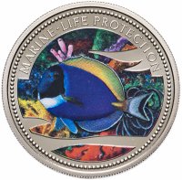 Купить Палау 1 доллар 2002 "Подводный мир - Вымирающие виды - Рыба"