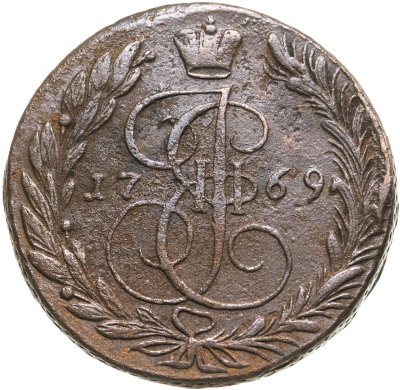 купить 5 копеек 1769 ЕМ орёл 1770-1777, нового образца