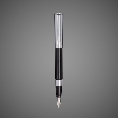 купить Перьевая ручка Aurora TU Metal Cap Black CT, перо - F, в подарочной коробке, Лаки и смолы: смола, сталь, 2026 г.