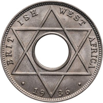 купить Британская Западная Африка 1/10 пенни 1936 Георг V