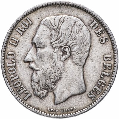 купить Бельгия 5 франков 1876