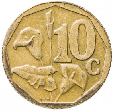 купить ЮАР 10 центов (cent) 2000-2011, случайная дата