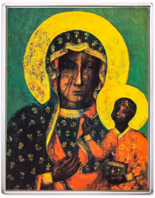 купить Соломоновы острова 1/2 доллара (50 центов) 2016 "Музейная коллекция - Черная мадонна из Честохова" в футляре, с сертификатом