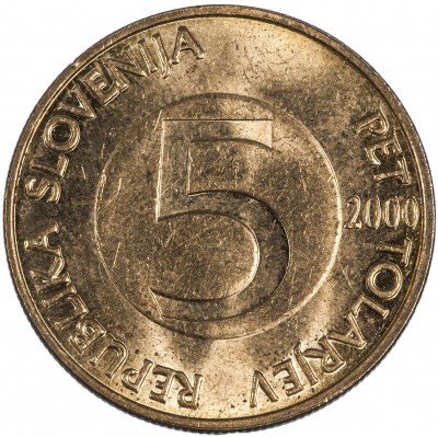 купить Словения 5 толаров 2000